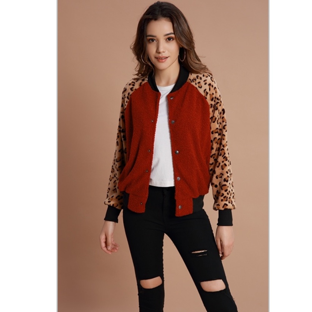 Patchwork Red Wine Jacket - Picture 3 of 5